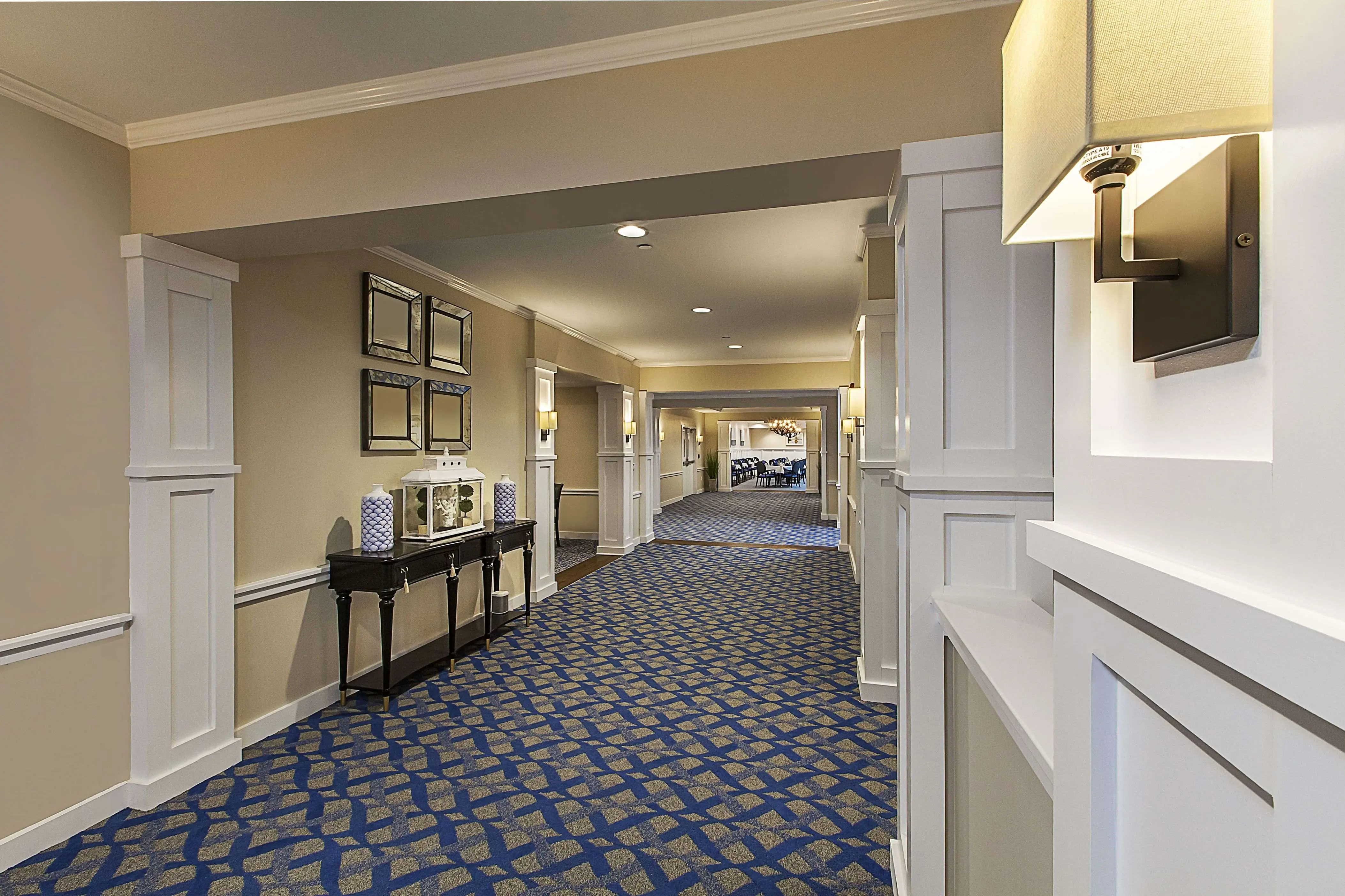Hallway of American House Lakeshore Assisted Living